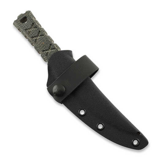 N&oacute;ż Williams Blade Design SZK005 Shobu Zukuri Kaiken 4.5 Apo, Burlap Micarta