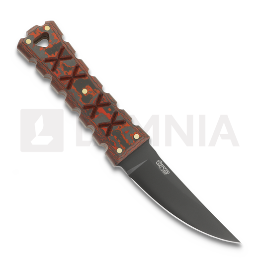 Нож Williams Blade Design SZM E02 RWL-34 DLC, Lava Flow carbon