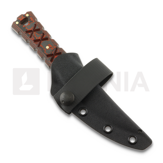 Нож Williams Blade Design SZM E02 RWL-34 DLC, Lava Flow carbon