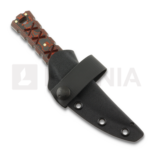 Williams Blade Design SZM E02 RWL-34 DLC knife, Lava Flow carbon