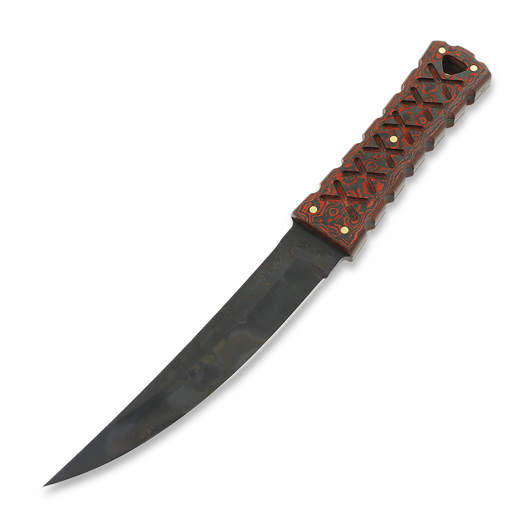 Williams Blade Design SZT E01 Shobu Zukuri Tanto 5.7" Apo kniv, lava flow carbon