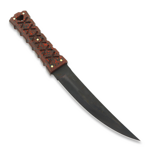 Williams Blade Design SZT E01 Shobu Zukuri Tanto 5.7" Apo 칼, lava flow carbon
