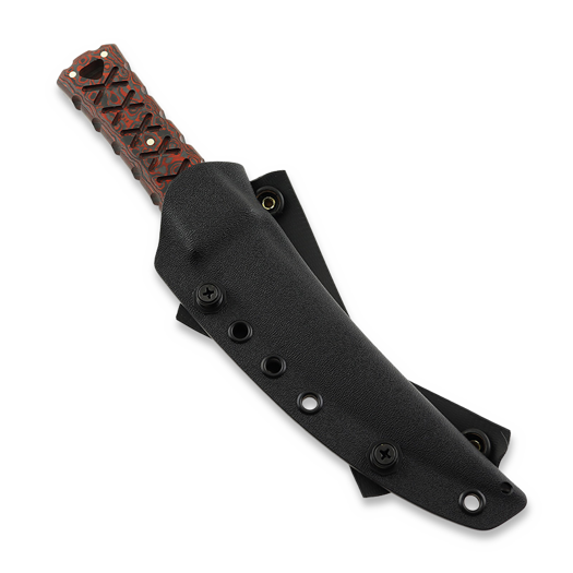 Williams Blade Design SZT E01 Shobu Zukuri Tanto 5.7" Apo kniv, lava flow carbon