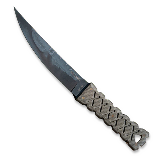 Williams Blade Design SZT002 Shobu Zukuri Tanto 5.7" peilis, V4E, green micarta