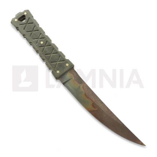 Williams Blade Design SZT004 Shobu Zukuri Tanto 5.7" RWL-34 Post Apocalyptic Finish knife