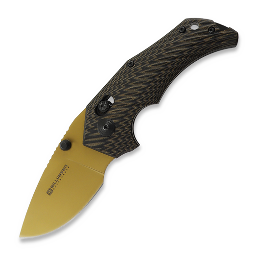 Willumsen Red E Two-Tone Desert Tan/Black foldekniv