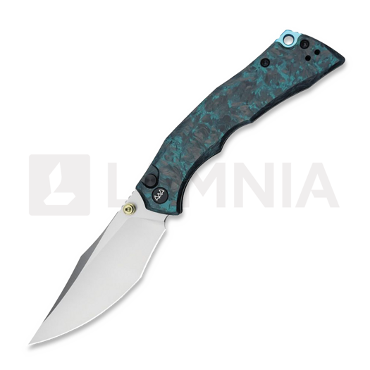 Navalha WIXCO Jugger Button Lock Shredded Teal CF