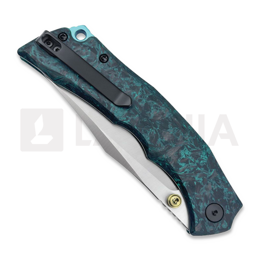 Navalha WIXCO Jugger Button Lock Shredded Teal CF