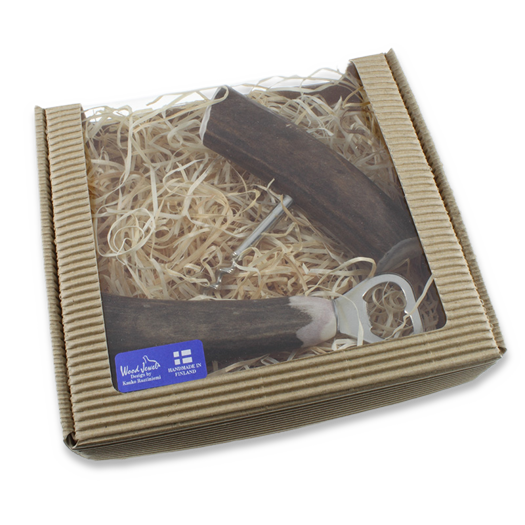 Wood Jewel Bottle opener + corkscrew, stag