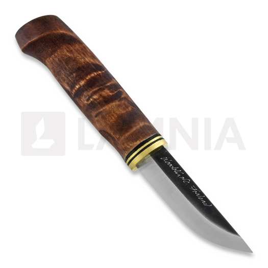 Cuchillo finlandés WoodsKnife Perinnepuukko 77, stained