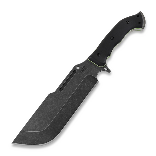 Cuţit Work Tuff Gear Ares, Black/White&Neon Green Liner G10