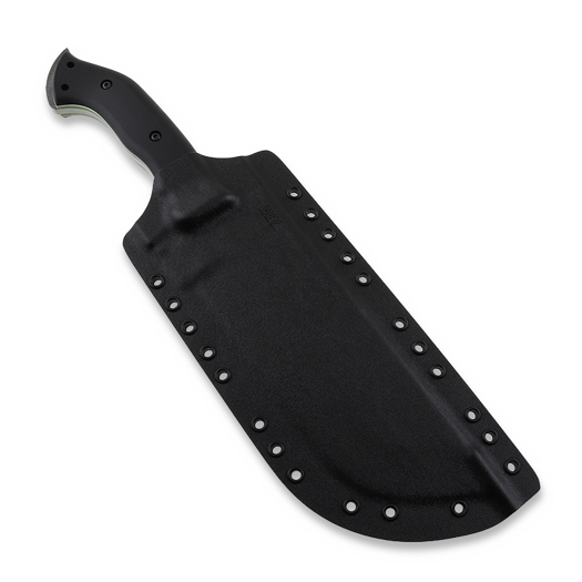 Coltello Work Tuff Gear Ares, Black/White&Neon Green Liner G10