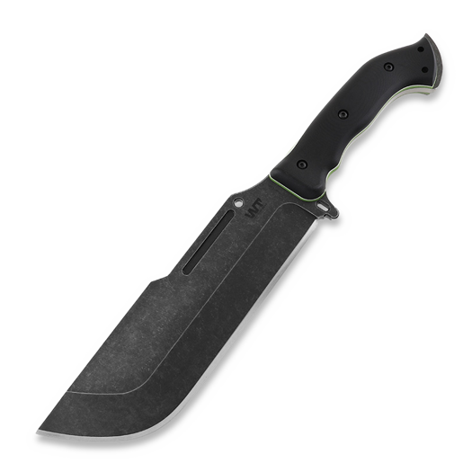 Work Tuff Gear Ares 칼, Non Choil Black/White&Neon Green Liner G10