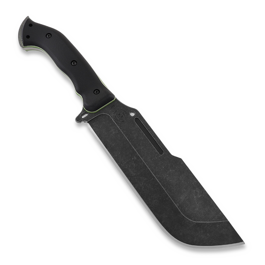 Work Tuff Gear Ares kniv, Non Choil Black/White&Neon Green Liner G10