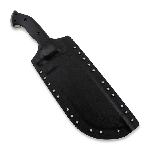 Work Tuff Gear Ares ナイフ, Non Choil Black/White&Neon Green Liner G10