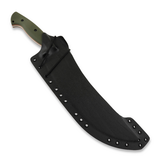 Work Tuff Gear Atayal XL selviytymispuukko, Kurouchi Finish, ODG+Orange Liner Gator Grip (Non-Choil)