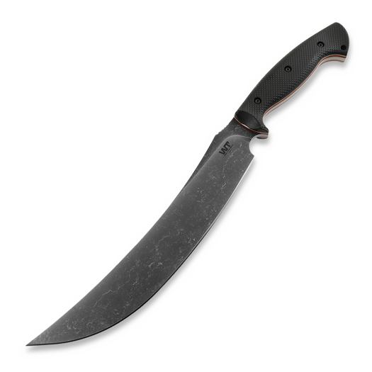 Izdzīvošanas nazis Work Tuff Gear Atayal XL, Retro Finish, Blk+Red Liner Gator Grip