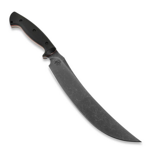 Work Tuff Gear Atayal XL išgyvenimo peilis, Retro Finish, Blk+Red Liner Gator Grip
