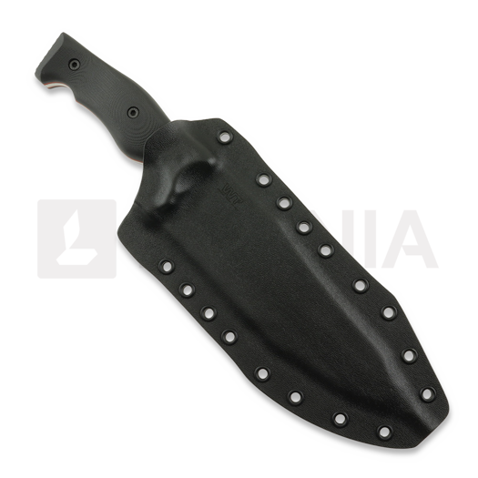 Work Tuff Gear Evil-L knife, satin, black G10 with red liner
