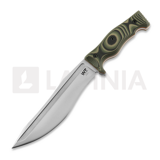 Work Tuff Gear Evil-L סכין, satin, jungle camo G10 with orange liner