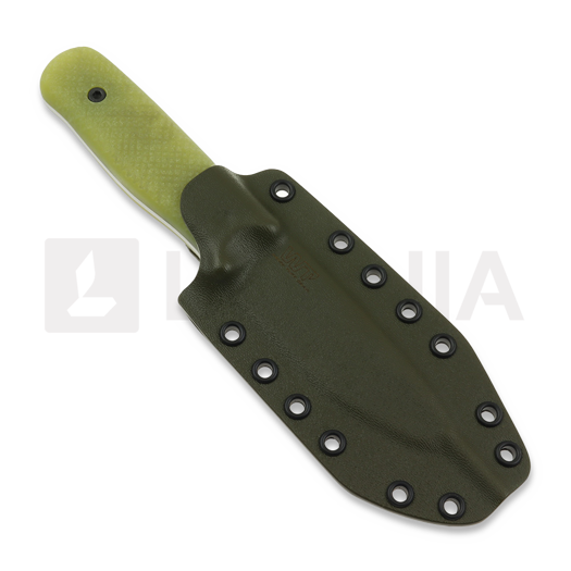 Work Tuff Gear Forester Gen 3 K329 peilis, dark washed, natural G10, od green sheath