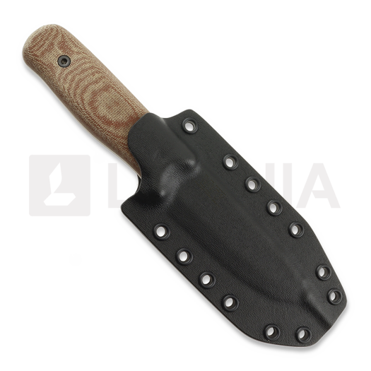 Work Tuff Gear Forester Gen 3 K329 puukko, scandi, two tone satin, canvas micarta, black kydex