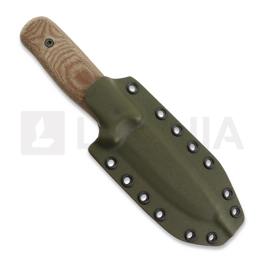 Nóż Work Tuff Gear Forester Gen 3 K329, scandi, two tone satin, canvas micarta, olive drab kydex