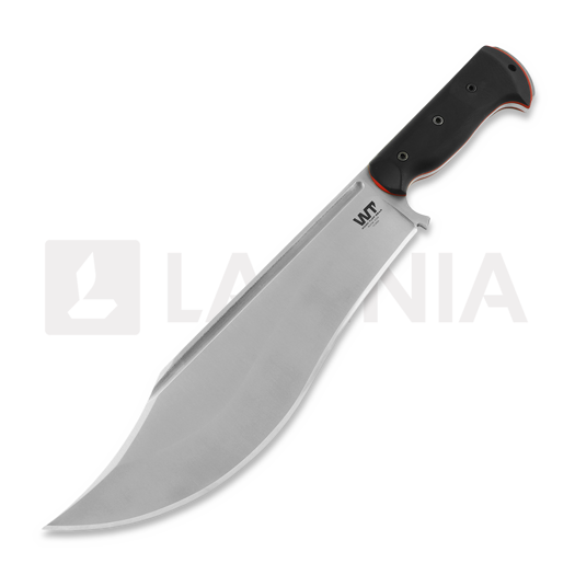 Nôž Work Tuff Gear Hellion, satin, black G10 with red liner