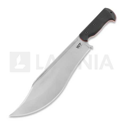 Nůž Work Tuff Gear Hellion, tumbled, black G10 with red liner