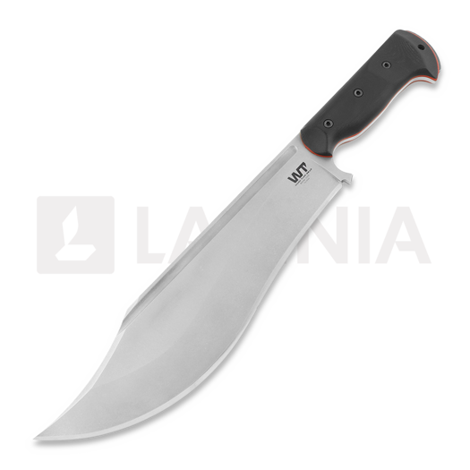 Coltello Work Tuff Gear Hellion, tumbled, black G10 with red liner