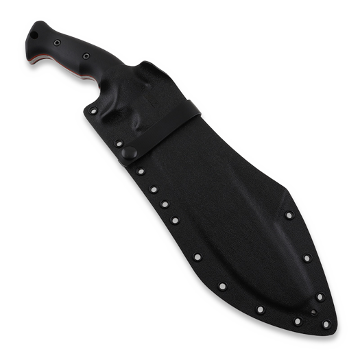 Work Tuff Gear Hollow King Solo puukko, Black/Red Liner G10