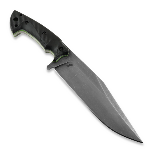 Work Tuff Gear Hondo išgyvenimo peilis, Retro Washed, Black+Neon Green Gator Grip
