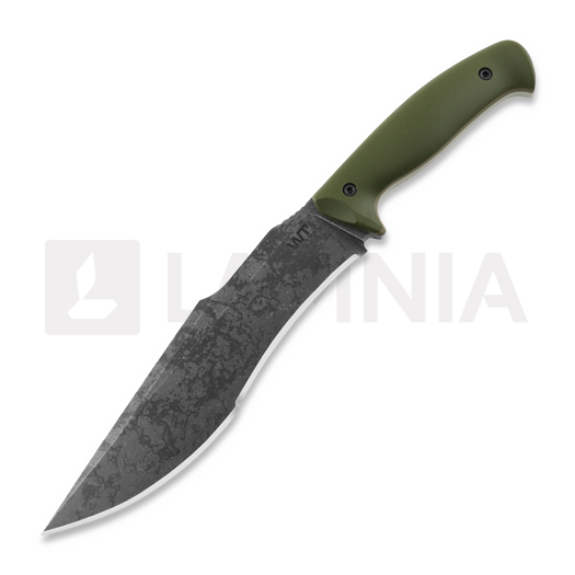 Nóż Work Tuff Gear Lanzeta, no choil, apo wash, od green, black sheath