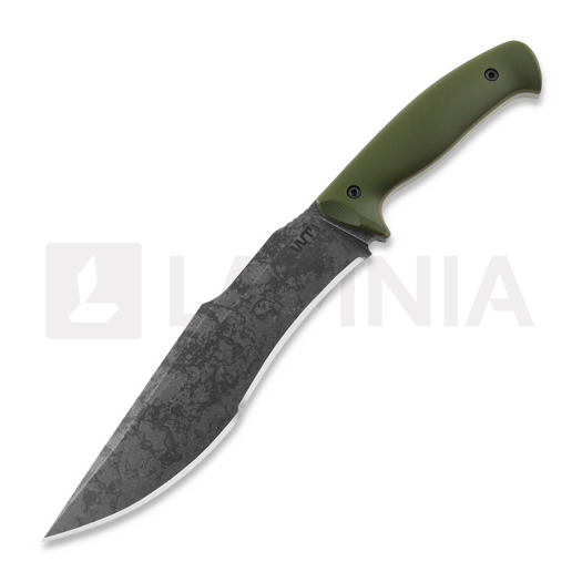 Nóż Work Tuff Gear Lanzeta, no choil, apo wash, od green, black sheath