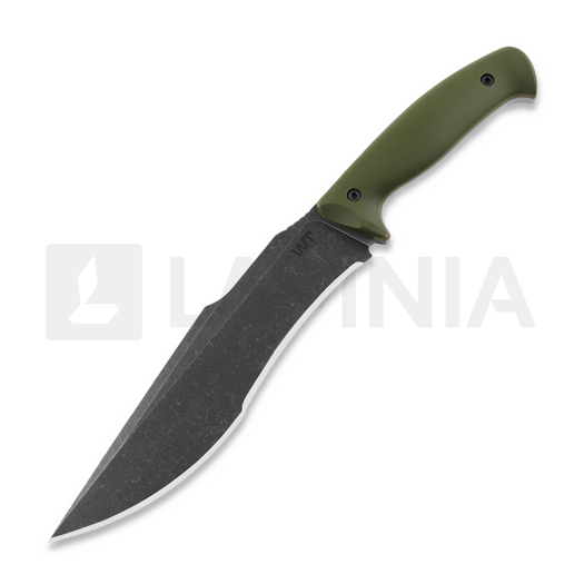 Couteau Work Tuff Gear Lanzeta, no choil, dark wash, od green, black sheath