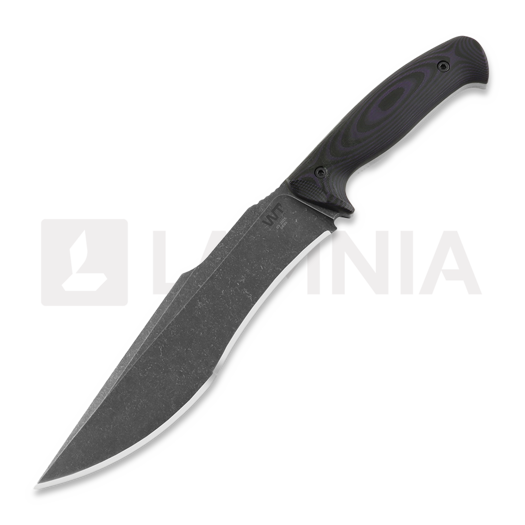 Nóż Work Tuff Gear Lanzeta, no choil, dark wash, purple camo, od sheath