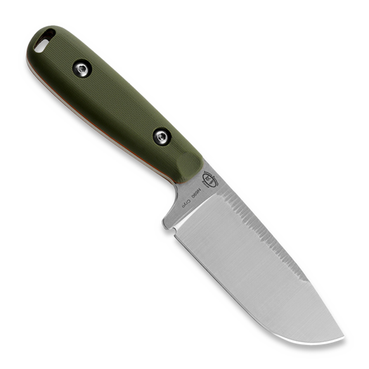 Work Tuff Gear Lynx Rugged Satin kniv, olive drab green with orange liner