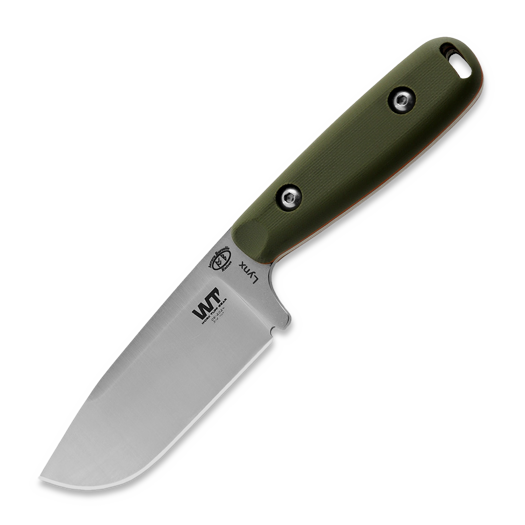 Work Tuff Gear Lynx satin puukko, olive drab with orange liner