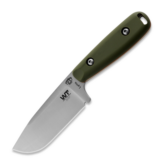 Work Tuff Gear Lynx satin knife, olive drab with orange liner