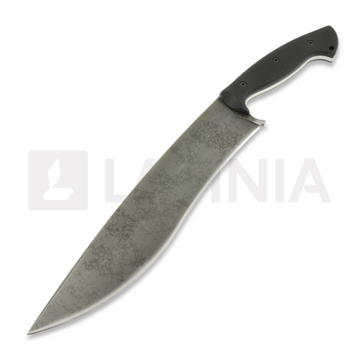มีด Work Tuff Gear Mad Dog, hand rub APO, black textured G10