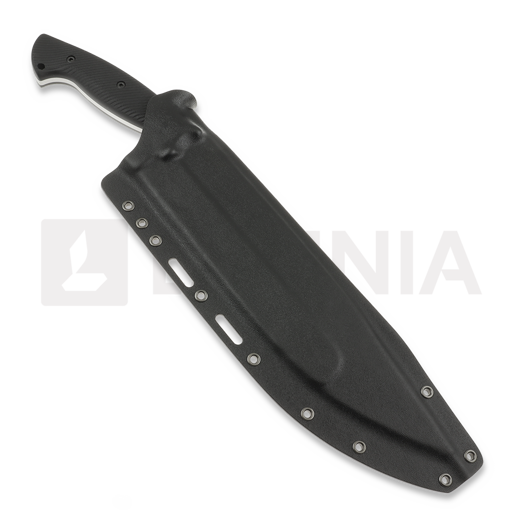 Work Tuff Gear Mad Dog veitsi, hand rub APO, black textured G10