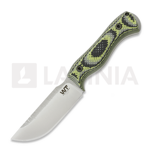 Work Tuff Gear Nomad Bushcrafter K329 puukko, saber, rugged finish, zombie green G10
