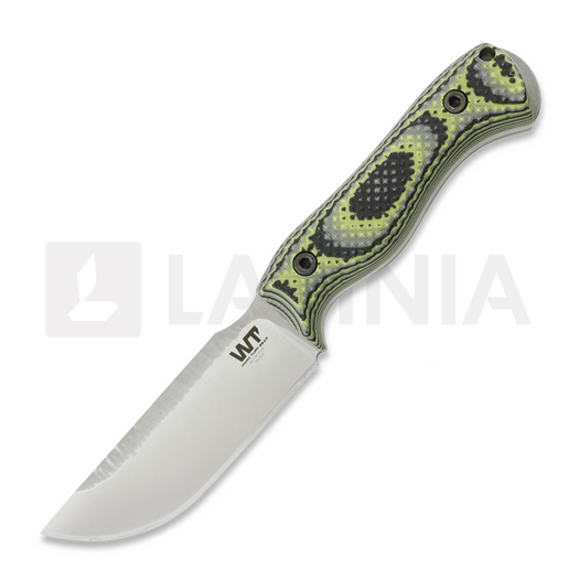 Work Tuff Gear Nomad Bushcrafter K329 puukko, saber, rugged finish, zombie green G10