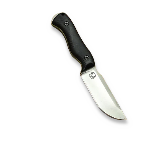 Work Tuff Gear Nomad Bushcrafter K329 knife, saber, satin, black G10, green liner