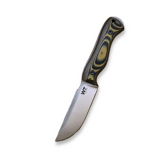 Work Tuff Gear Nomad Bushcrafter K329 ナイフ, saber, satin, stinger yellow G10