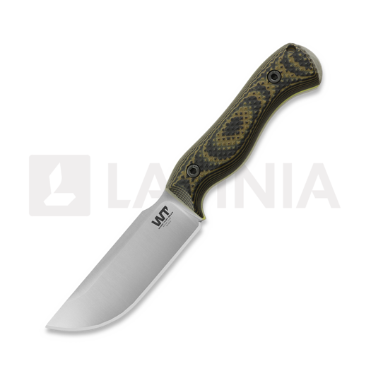 Work Tuff Gear Nomad Bushcrafter K329 kniv, saber, satin, stinger & yellow liner