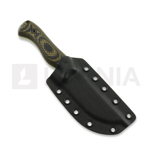 Nuga Work Tuff Gear Nomad Bushcrafter K329, saber, satin, stinger & yellow liner