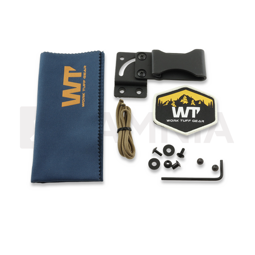 Nuga Work Tuff Gear Nomad Bushcrafter K329, saber, satin, stinger & yellow liner