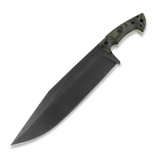 Work Tuff Gear Pathfinder överlevnadskniv, Forest Camo Gator Grip (Neon Green Liner)