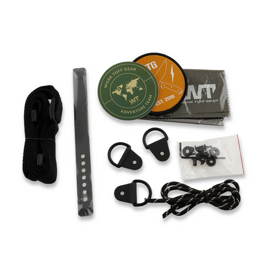 Work Tuff Gear Pathfinder selviytymispuukko, Hand Rub Retro Washed, Forest Camo Gator Grip (Neon Green Liner)